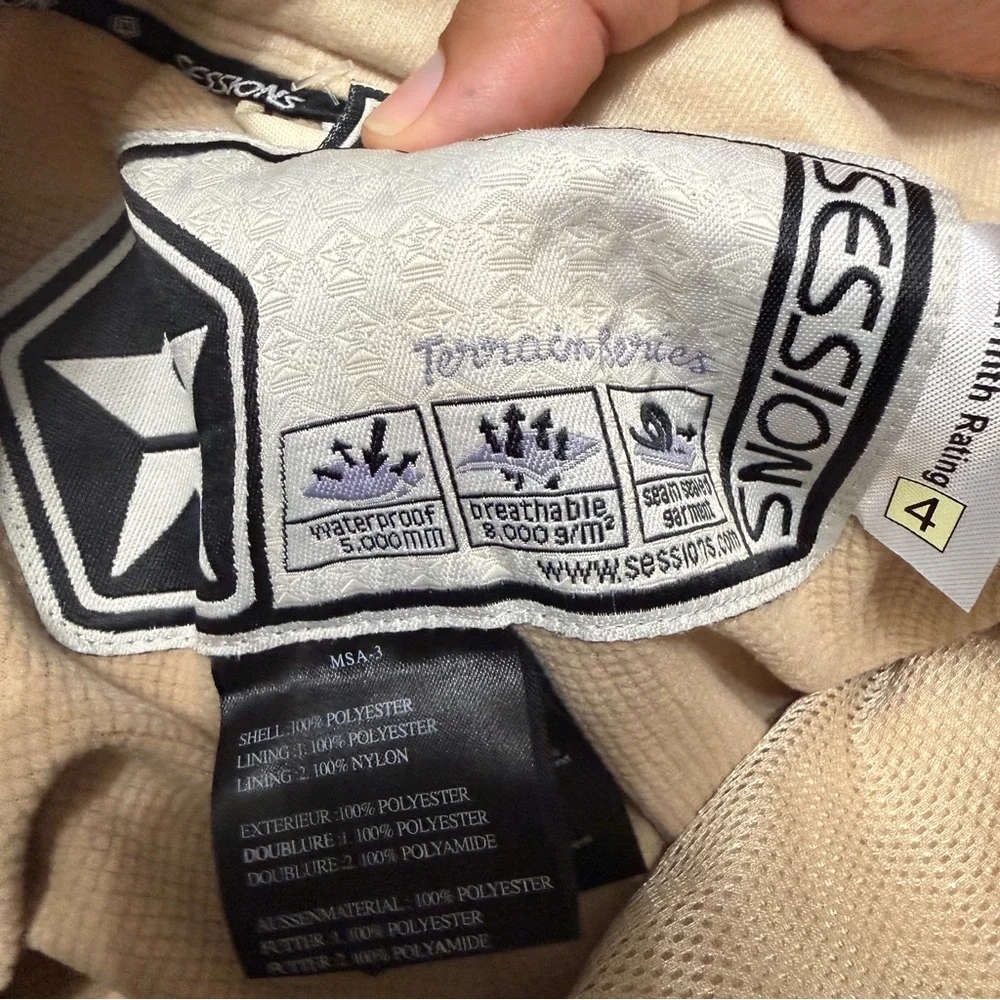 Sessions Motion Avery Plaid Waterproof Snowboard Ski Pants RECCO Size Small - Picture 13 of 16
